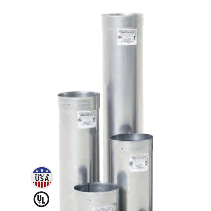 Olympia Chimney & Venting 4" x 24" Rhino Rigid 304L-Alloy Stainless Pre-Cut Chimney Liner - RL304-0424