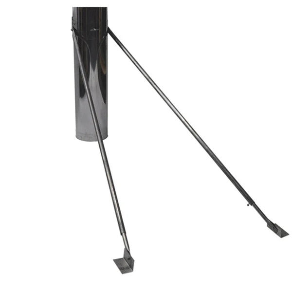 Olympia Chimney & Venting 5"-8" Ventis Class-A All Fuel Chimney Galvanized Telescoping Roof Braces Adjusts 67"-114" - VA-RB58