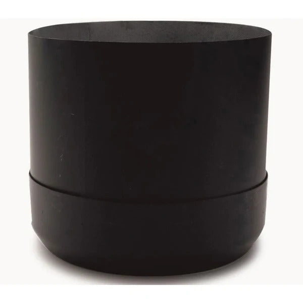 Olympia Chimney & Venting 6" x 24" Ventis Class-A All Fuel Chimney Painted Black Cathedral Round Ceiling Support - VA-CCR2406
