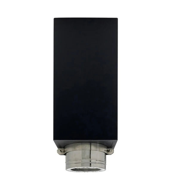 Olympia Chimney & Venting 6" x 11" Ventis Class-A All Fuel Chimney Painted Black Clamp Square Ceiling Support - VA-CCS1106C