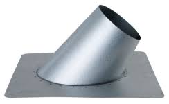 Olympia Chimney & Venting 4" Ventis Direct Vent 304L Stainless Steel Non-Vented 0/12 To 6/12 Roof Flashing-VDV-FNVMR0406SS