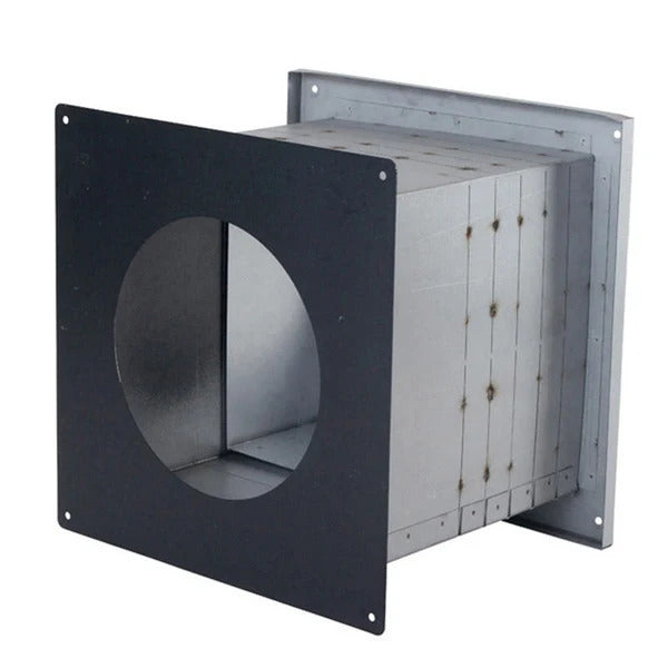Olympia Chimney & Venting 5" Ventis Direct Vent Galvanneal Painted Black High Output Wall Pass-Thru-VDV-WPT05HO