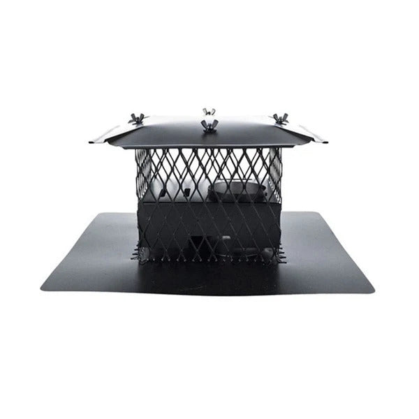 Olympia Chimney & Venting Ventis Direct Vent Black Crown Mount Co-Linear 18" x 18" with 3" Exhaust and 3" Air Intake-VDVB-CC33