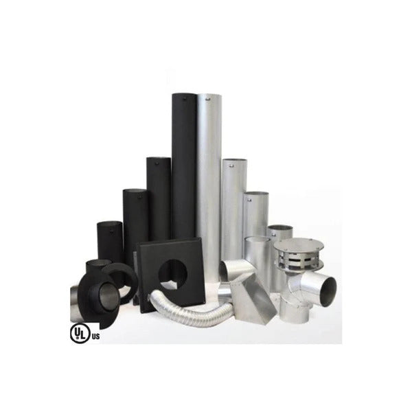 Olympia Chimney & Venting 3" x 24" Ventis PelletVent Pipe Galvanized Chimney Pipe - VP-0324