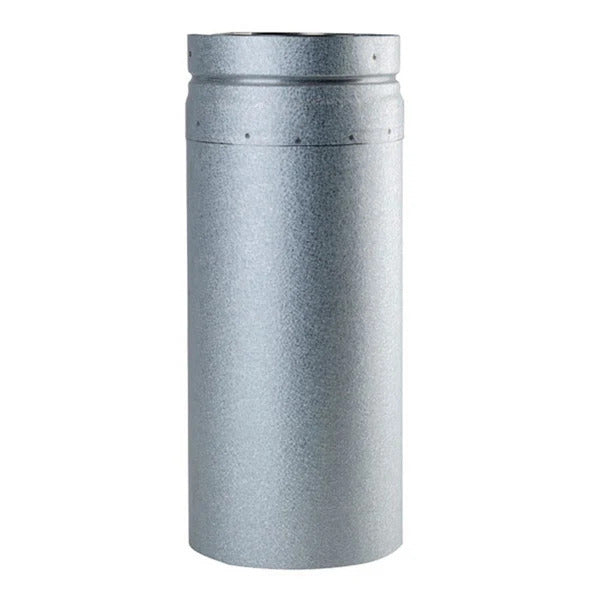 Olympia Chimney & Venting 3" x 9" Ventis PelletVent Pipe Galvanized Chimney Slip Section - VP-0309SL