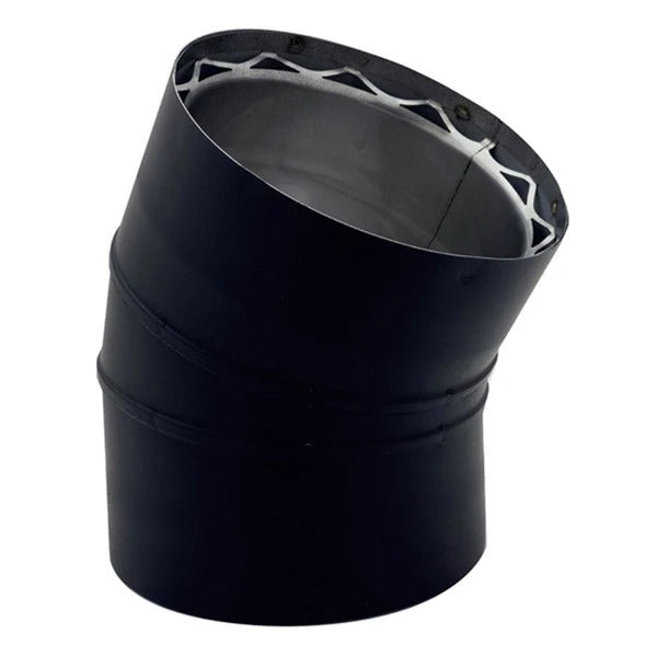 Olympia Chimney & Venting 6" Ventis Double-Wall 304L Stainless Steel 30-Degree Fixed Elbow - VDB0630F