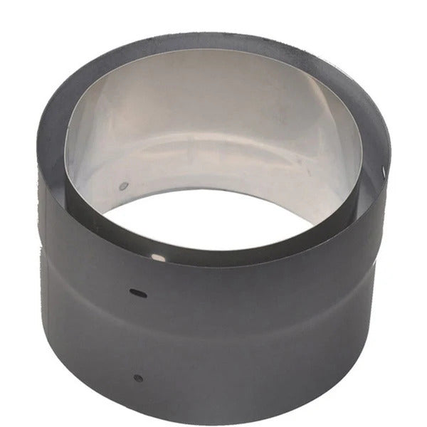 Olympia Chimney & Venting 6" Ventis Double-Wall Black Stove Pipe Class-A Standard Chimney Adaptor - VDB06CA