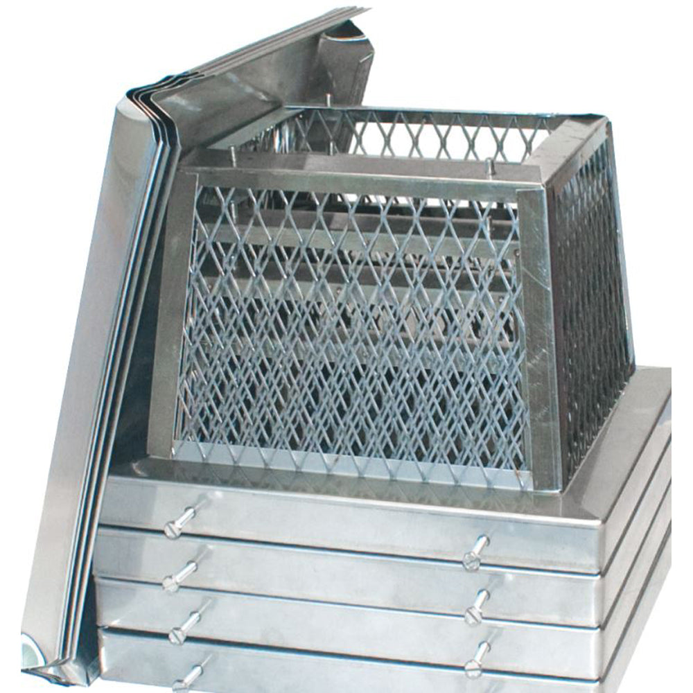 Olympia Chimney & Venting HomeSaver Pro Single-Flue 13" x 13" 4-Pack Stainless Steel Rectangular Chimney Cap