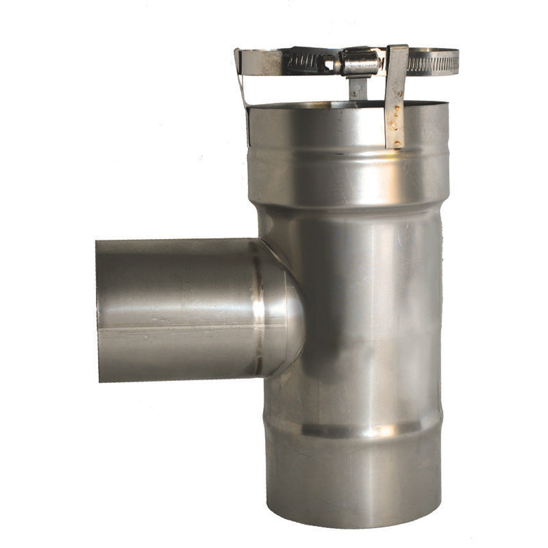 Olympia Chimney & Venting 3" New Universal Components Tee With 3" Fixed Take-Off - TLF33