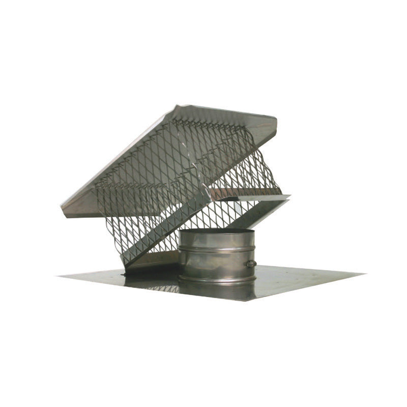 Olympia Chimney & Venting 6" Forever Flex 316Ti-Alloy SS Light Flex/Hybrid Deluxe Top 17" x 17" Flat Top Plate - CDTCM6-1313