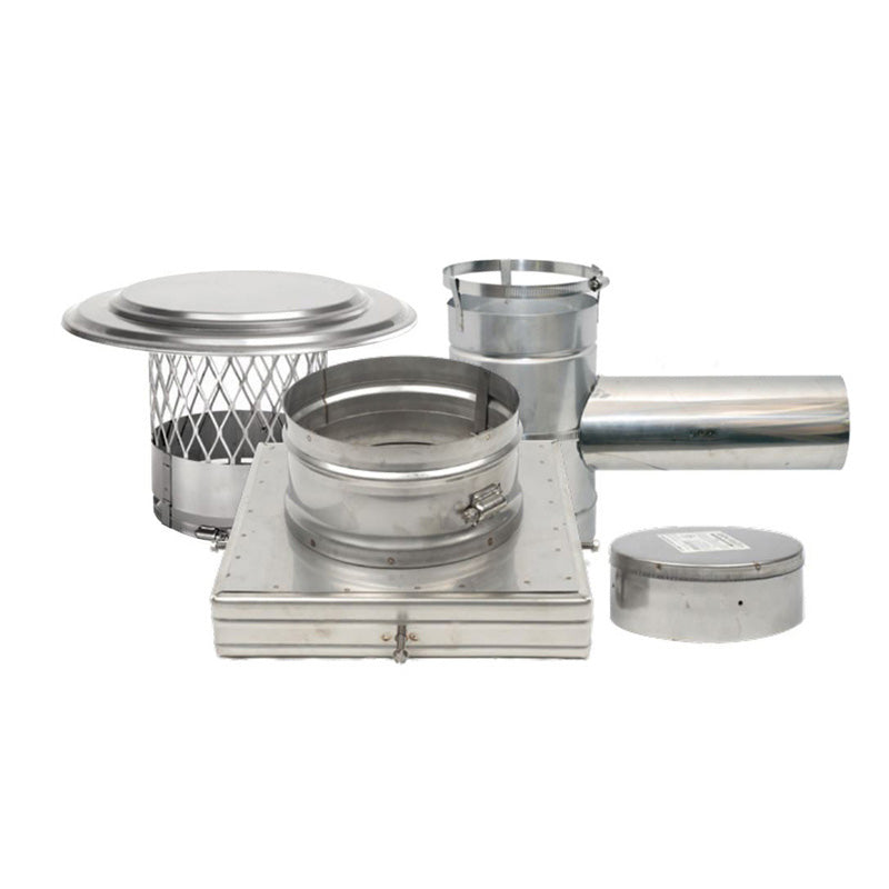 Olympia Chimney & Venting 5.5" Forever Flex All Fuel Component Kit - 3603868