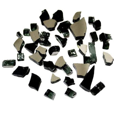 10 lbs. 1/4" Midnight Black Reflective Fire Glass Media
