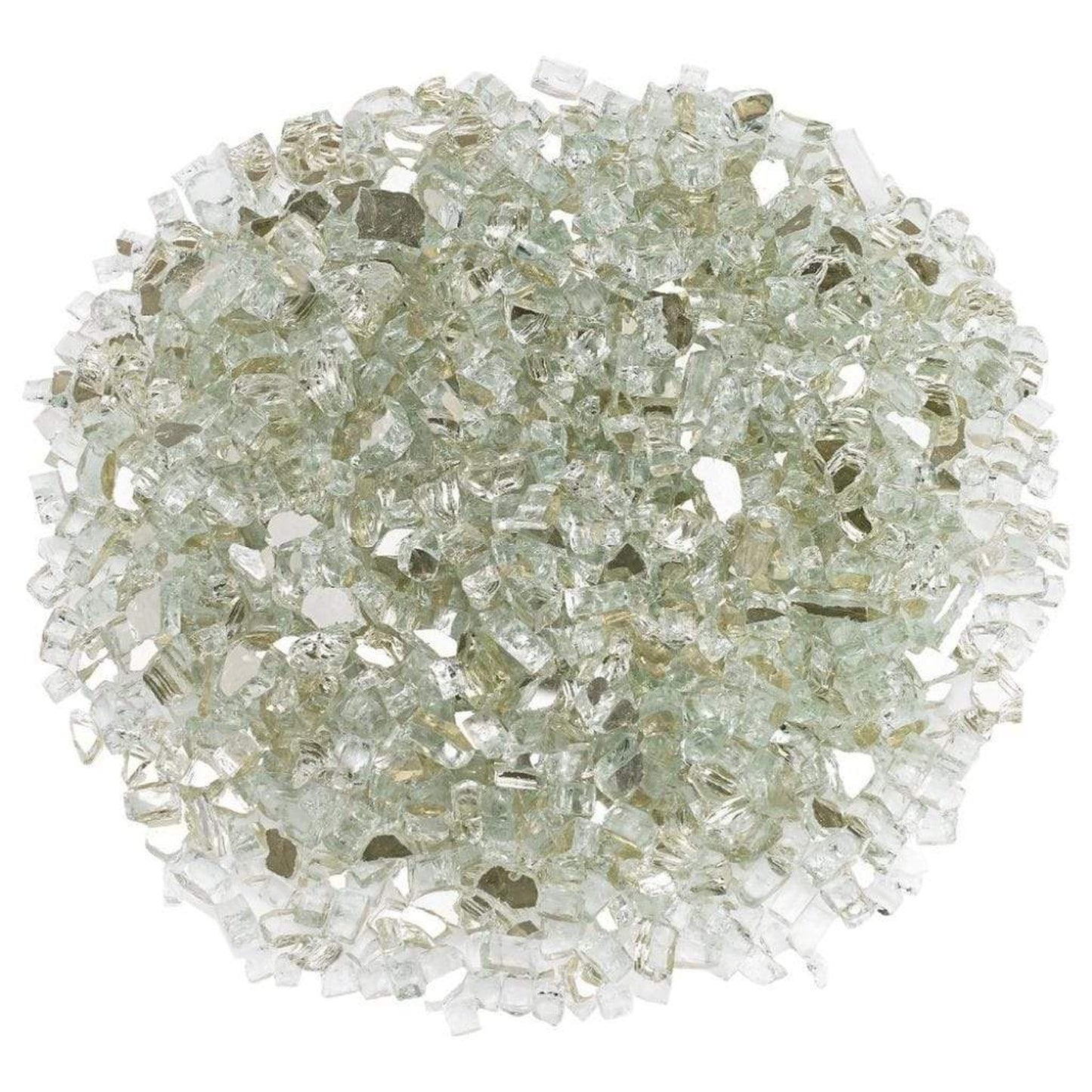 10 lbs. 1/2" Platinum Reflective Fire Glass Media