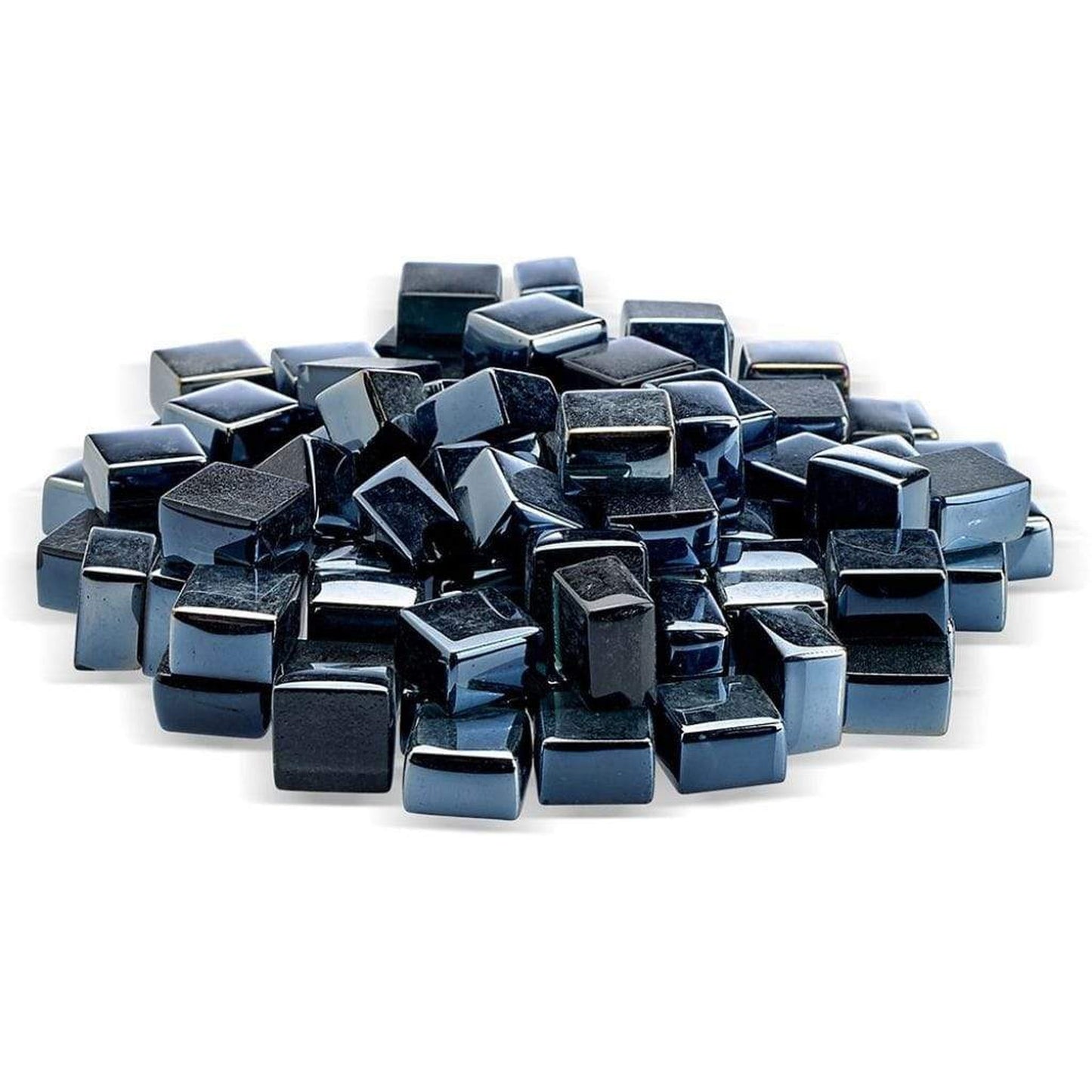 1/2" Black Luster Fire Glass 2.0, 10 lb. in Bag