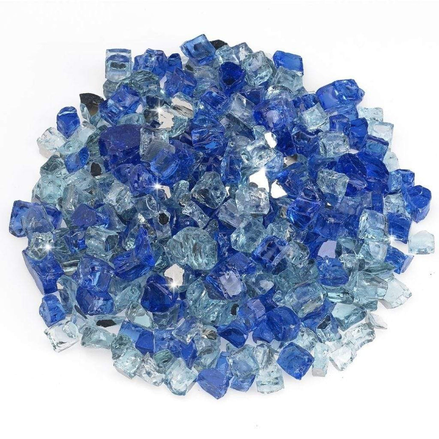 1/2" Bora Bora Reflective Pre-Mixed Fire Glass, 10 lb. in Bag