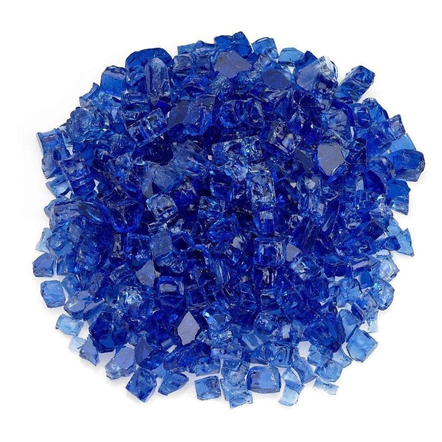 1/2" Cobalt Non-Reflective Fire Glass, 10 lb. in Jar