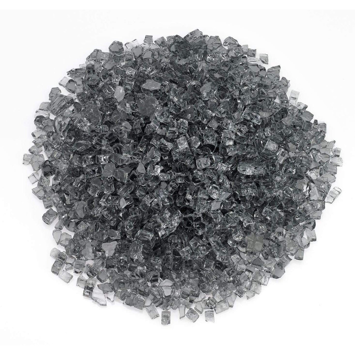 1/4" Gray Non-Reflective Fire Glass, 10 lb. in Jar