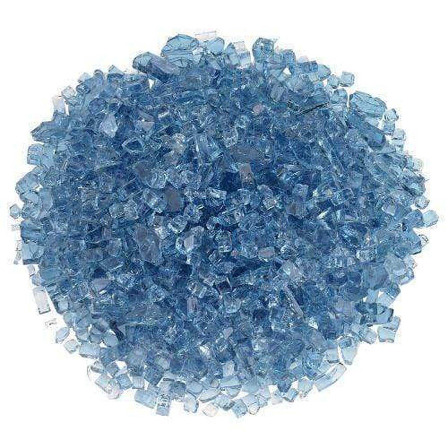 1/4" Pacific Blue Non-Reflective Fire Glass, 10 lb. in Bag