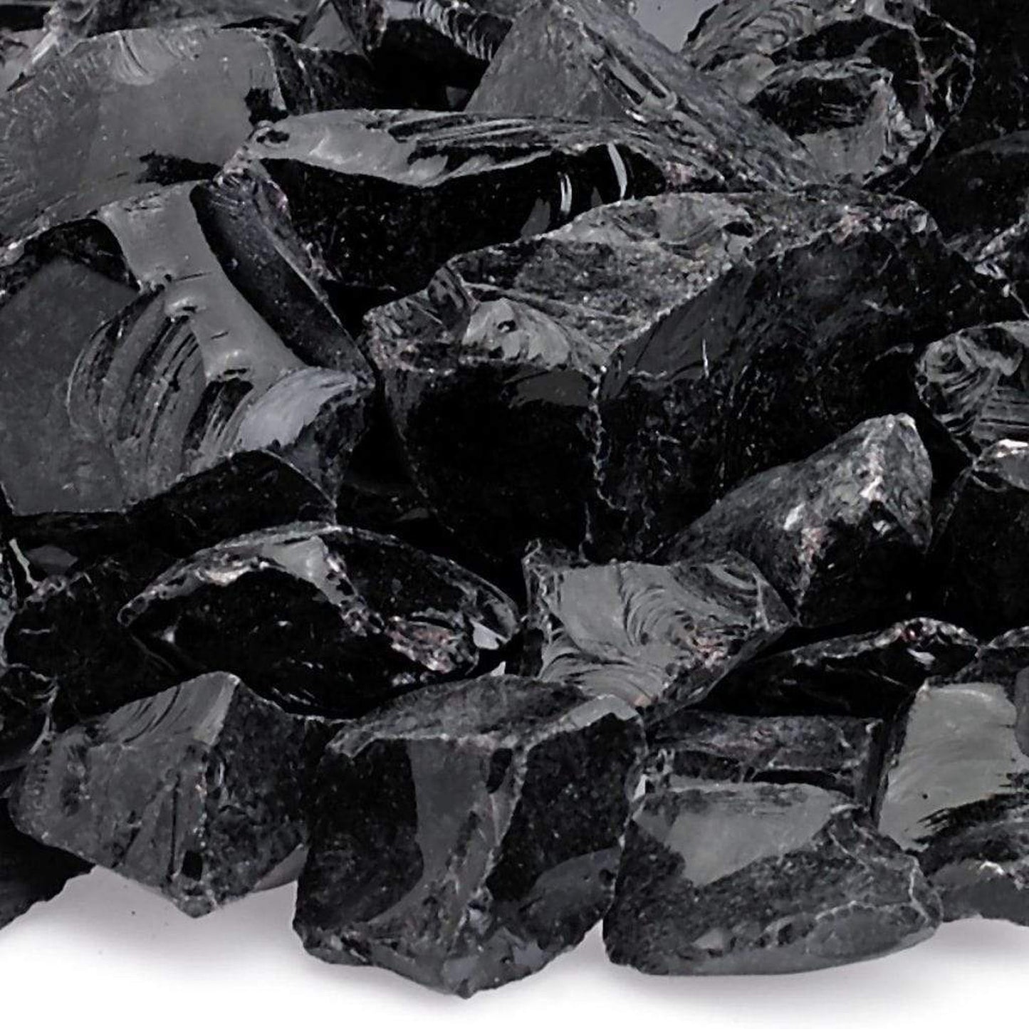 25 lbs. Black Non Reflective Fire Glass Media