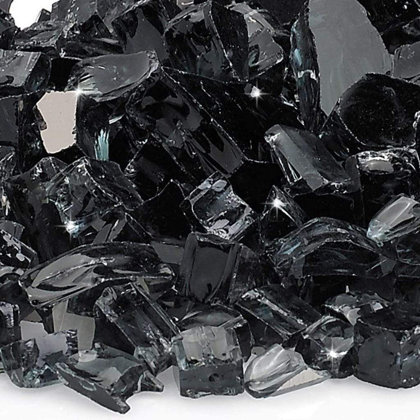 3 Lbs. Onyx Reflective Crushed Fire Glass Media