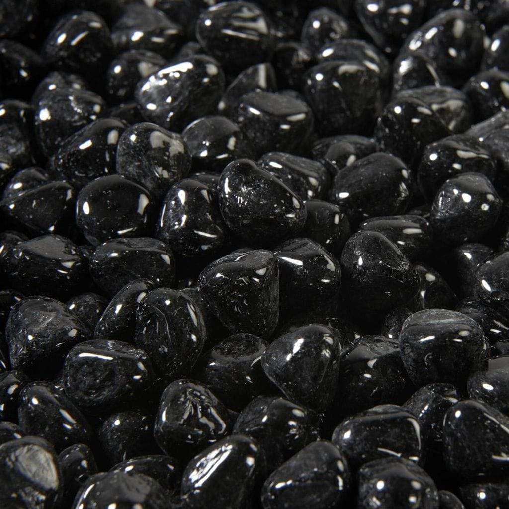 30 lbs. Large Tempered Diamonds Fireglass Media