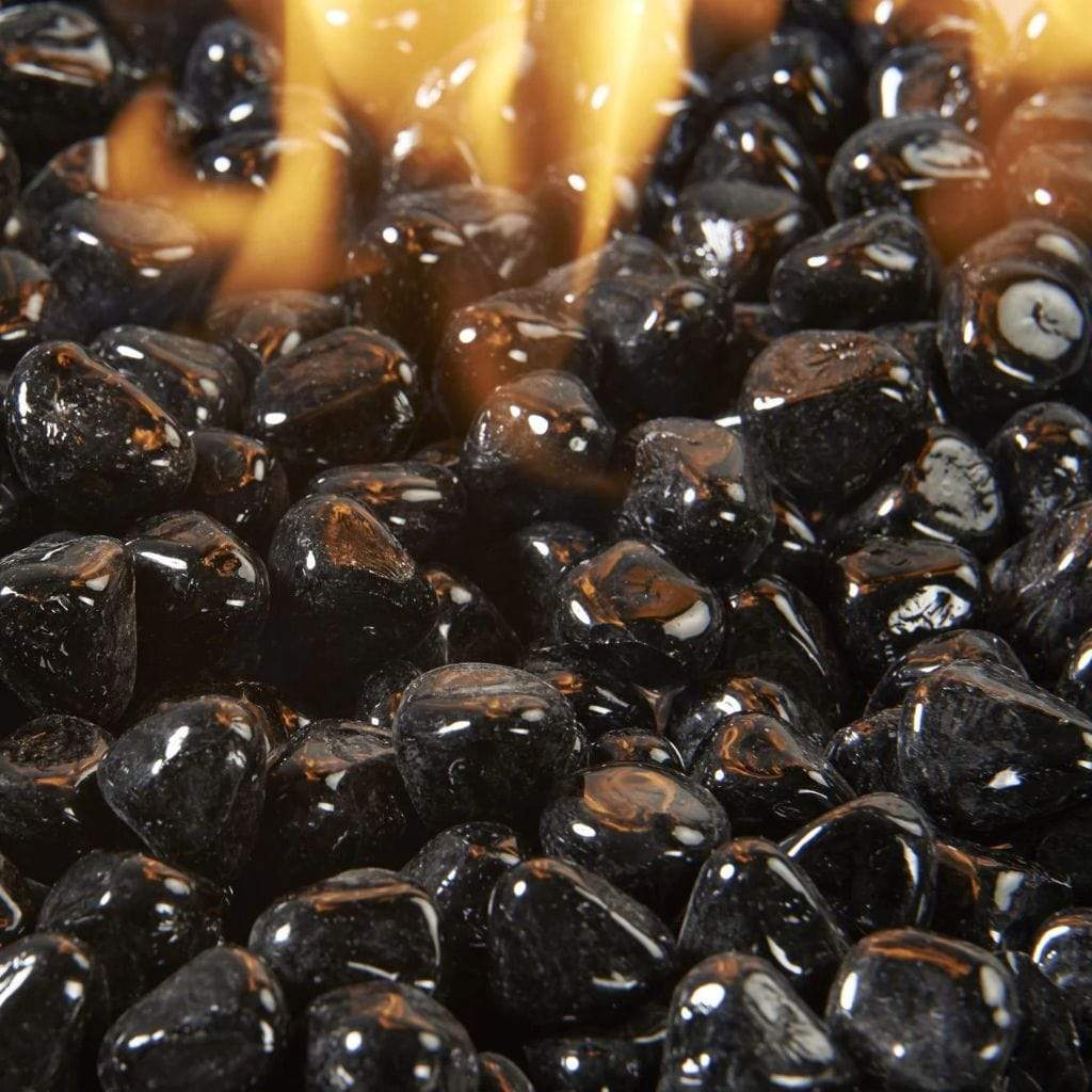 5 lbs. Reflective Large Tempered Diamonds Fireglass Media