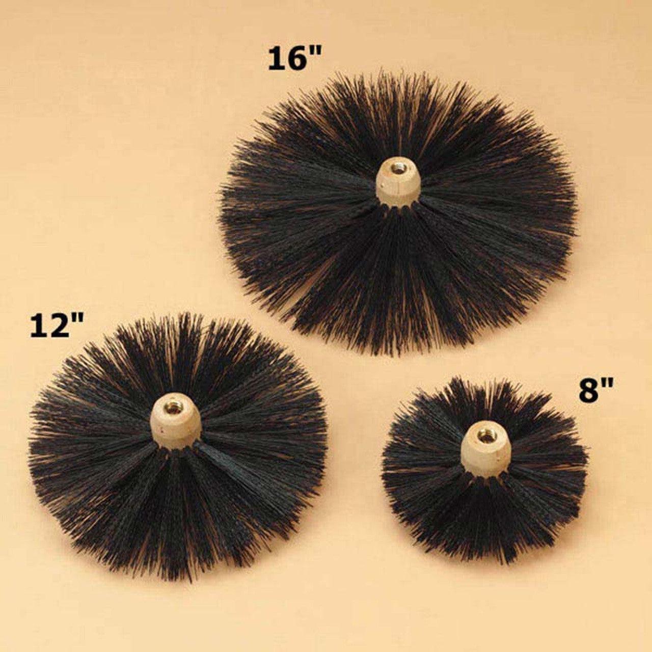 AW Perkins 6" P36 Round Poly Rod Plastic Center Chimney Cleaning Brush