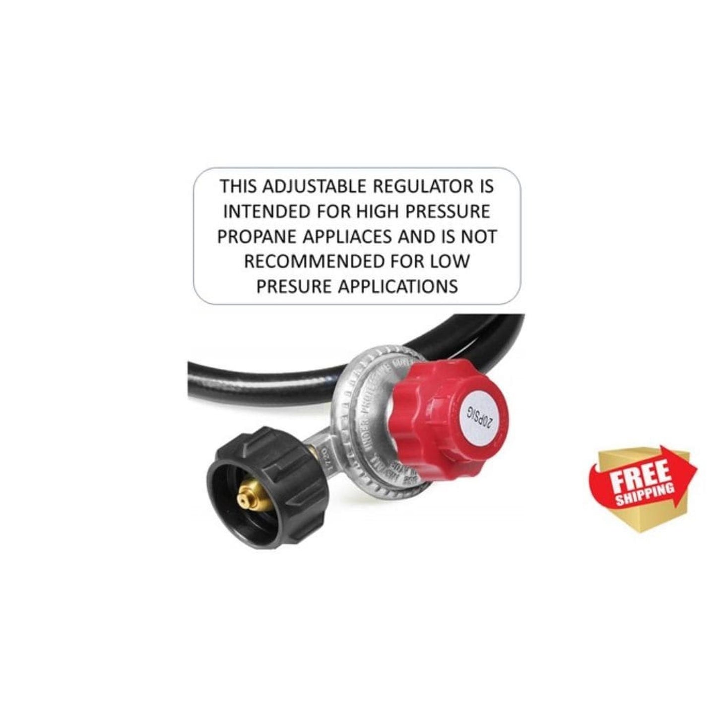 AZ Patio Heaters High Pressure Regulator with 6ft Hose