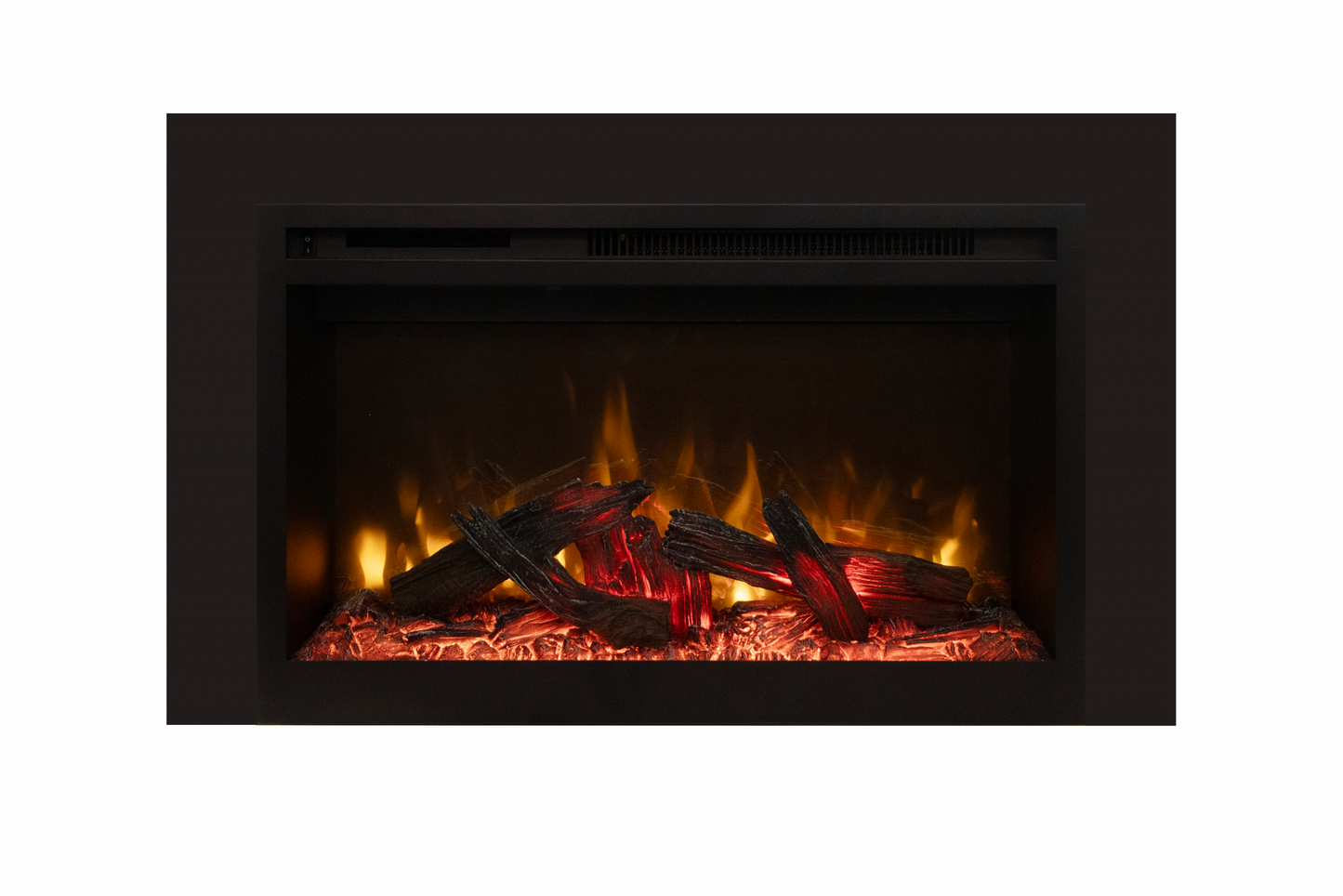 Amantii Fire & Ice RusticStone 30" WiFi-Enabled Built-in Electric Fireplace Insert