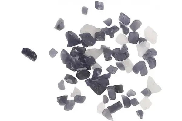 Amantii Smokey Grey & White Reflective Fireglass - 5lbs
