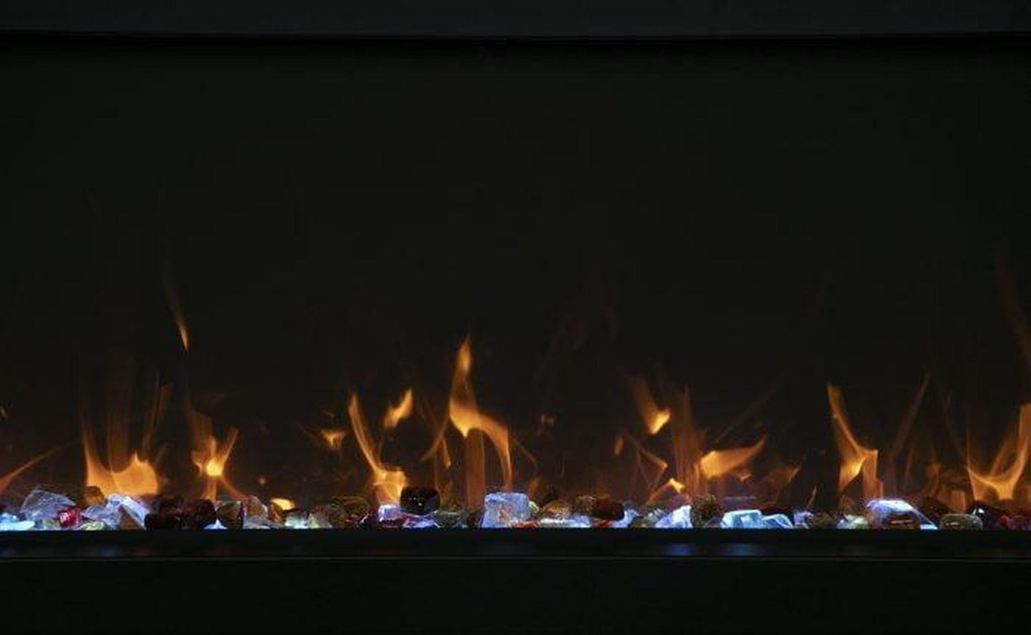 Amantii Tru View Extra Tall XL 88" 3-Sided Indoor / Outdoor Built-in Electric Fireplace