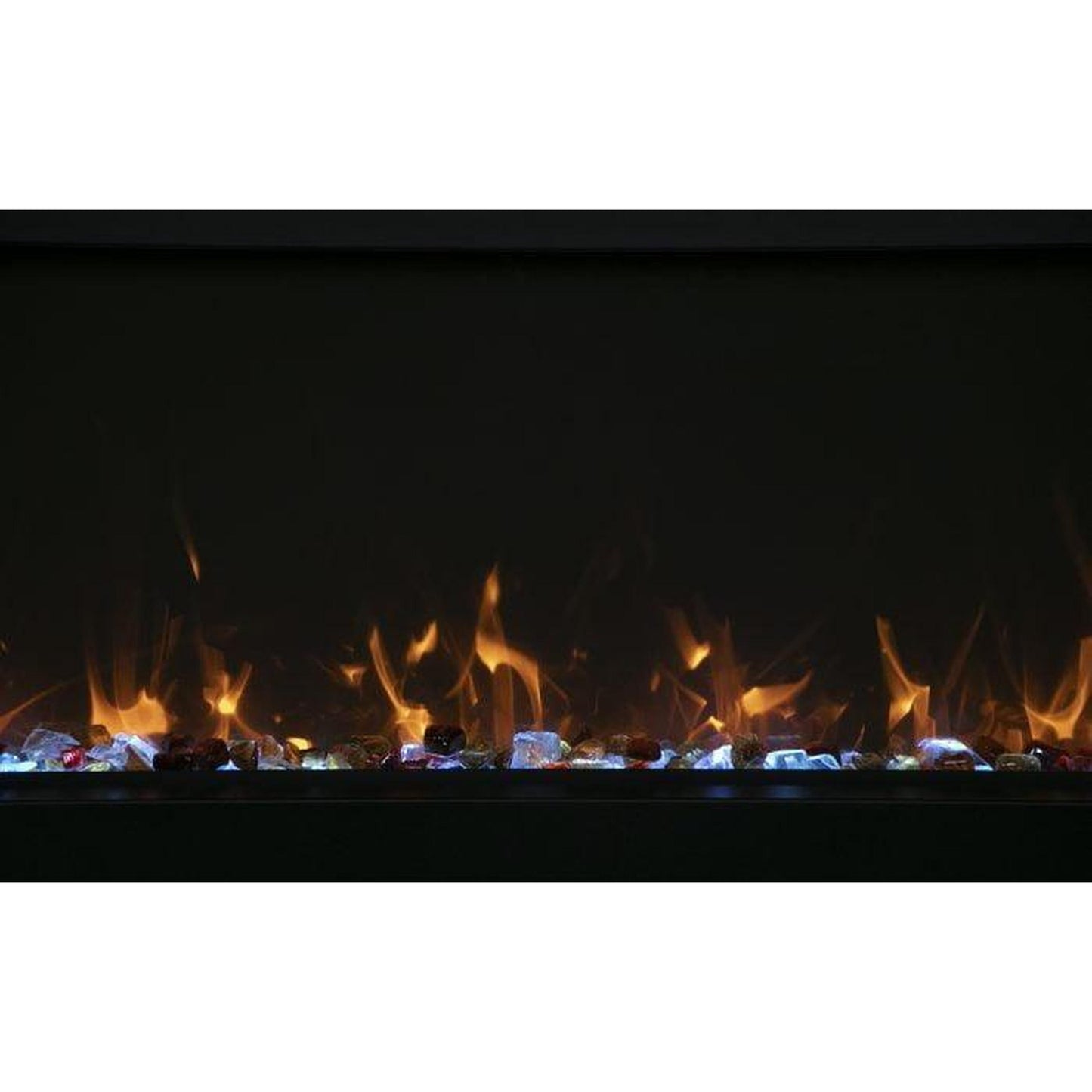 Amantii Tru View Extra Tall XL 88" 3-Sided Indoor / Outdoor Built-in Electric Fireplace