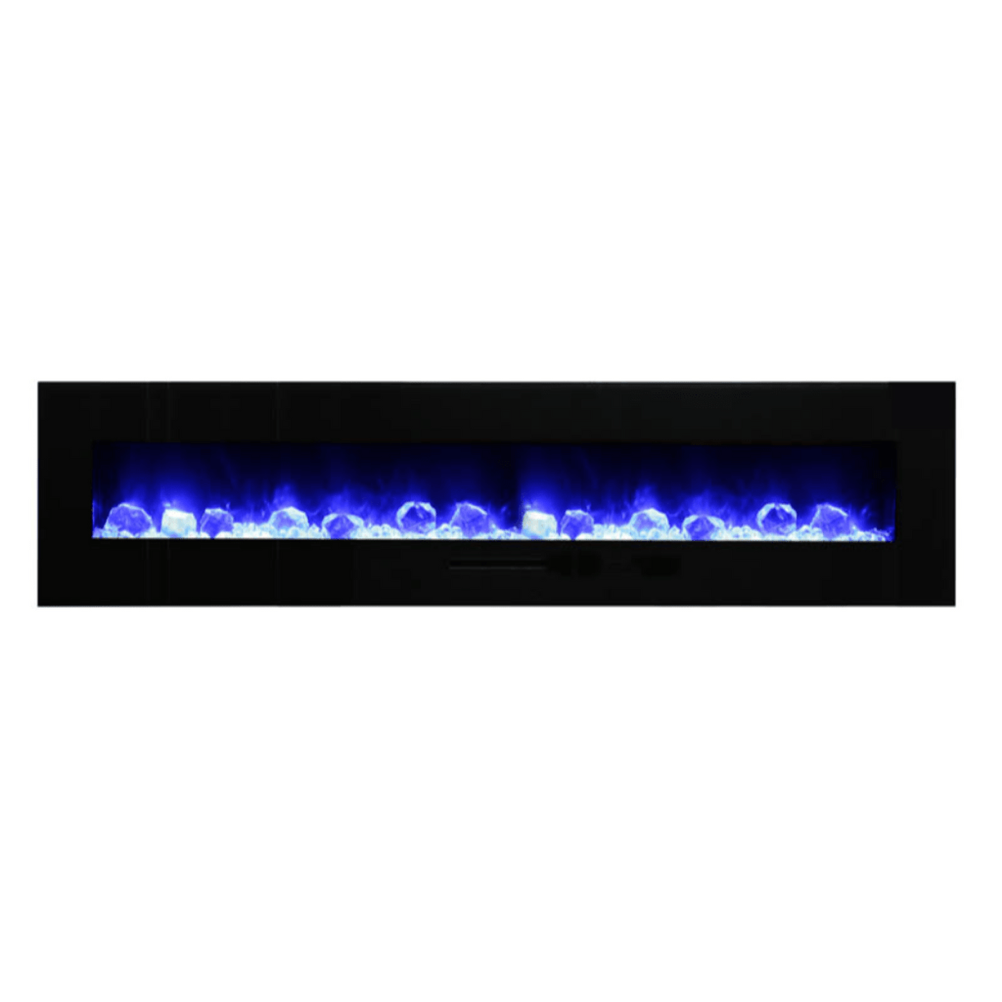 Amantii 72" Wall Mount/Flush Mount Electric Fireplace with Glass Surround