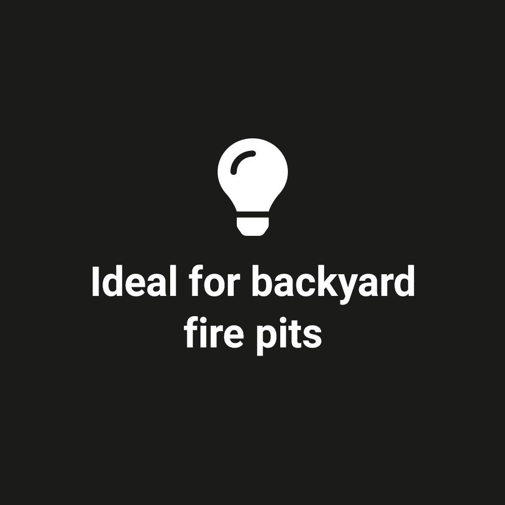 American Fireglass 36" Triple-Ring Round Black Steel Burner with a 3/4" Inlet