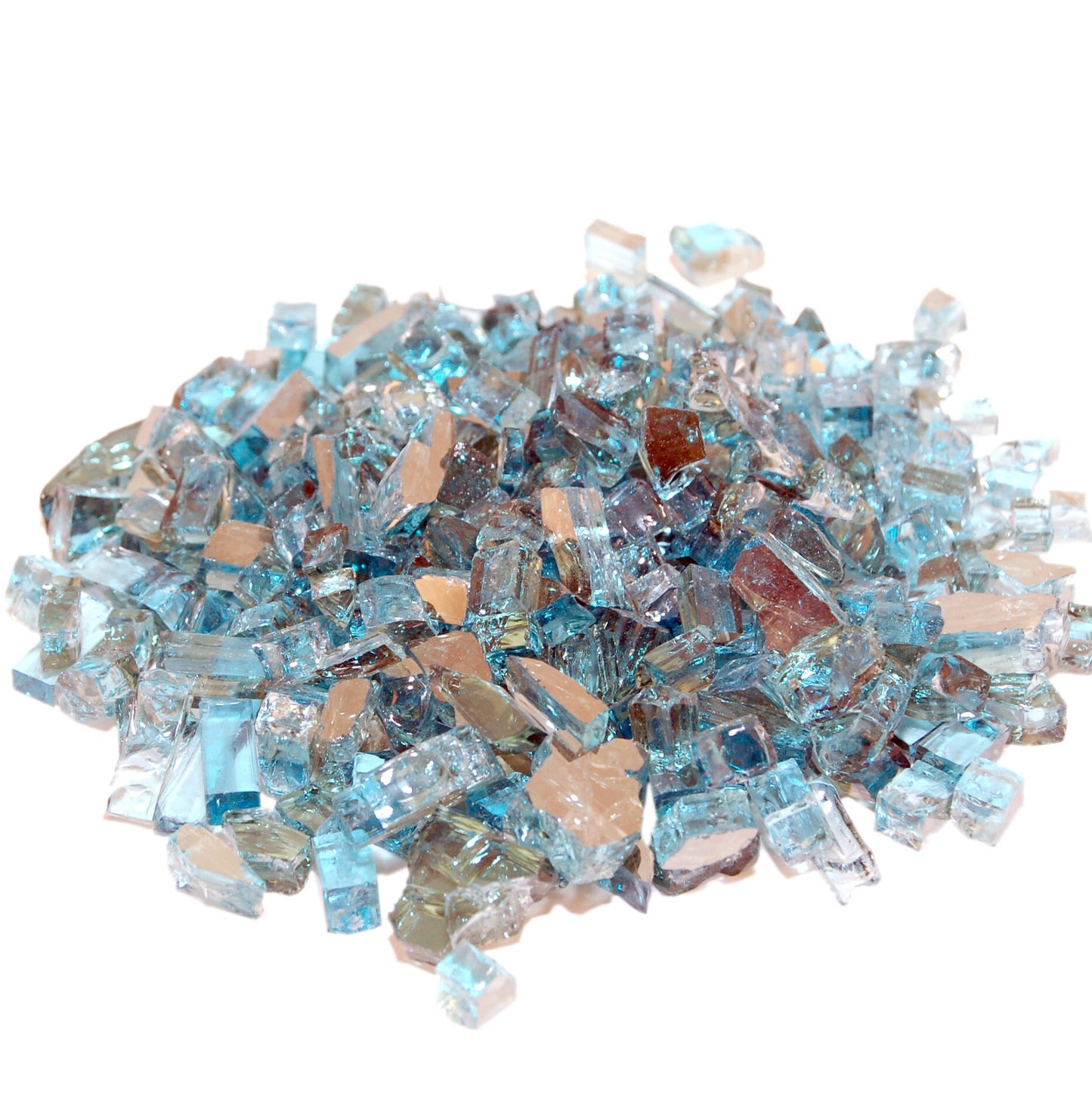 American Fyre Designs 40 Lbs. Azuria Reflective Fire Glass Media