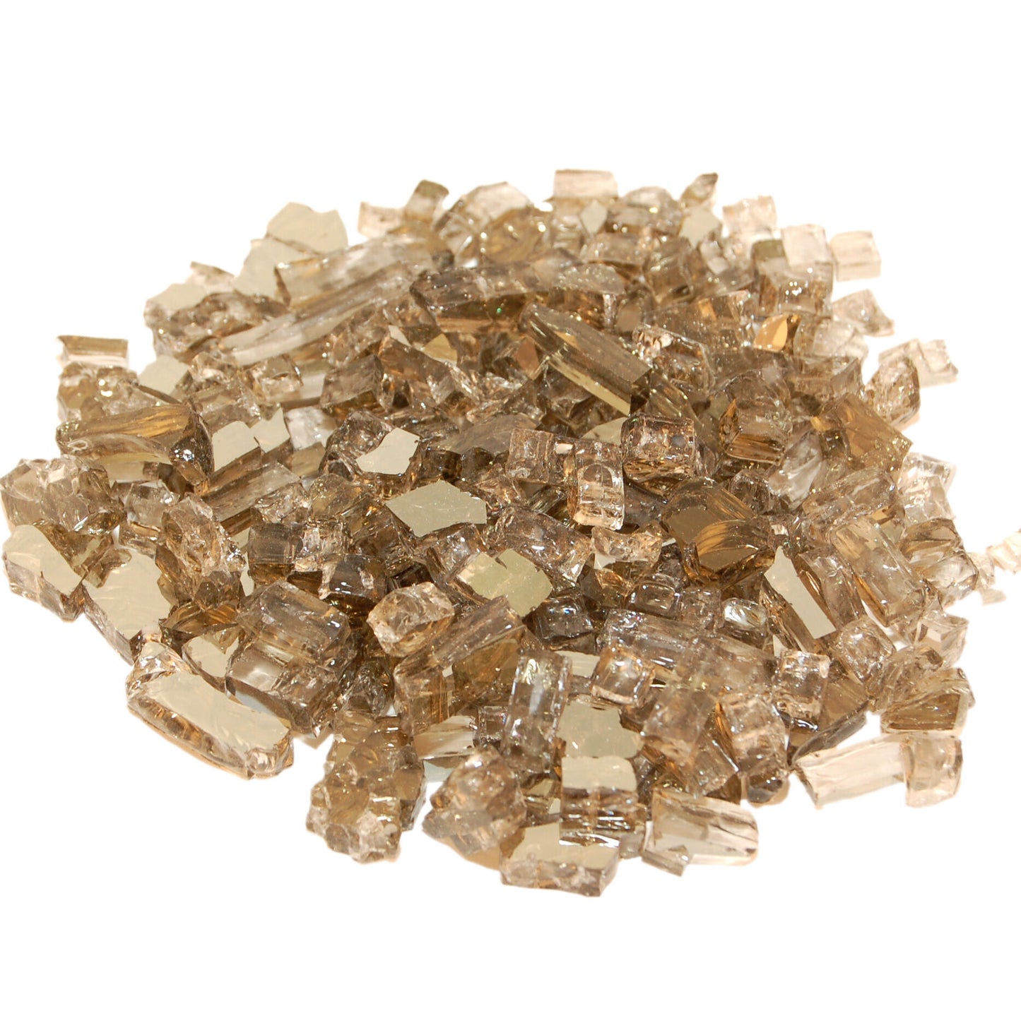 American Fyre Designs 40 Lbs. Bronze Reflective Fire Glass Media