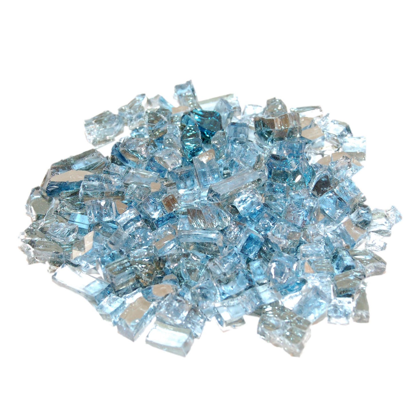 American Fyre Designs 10 Lbs. Caribbean Blue Reflective Fire Glass Media