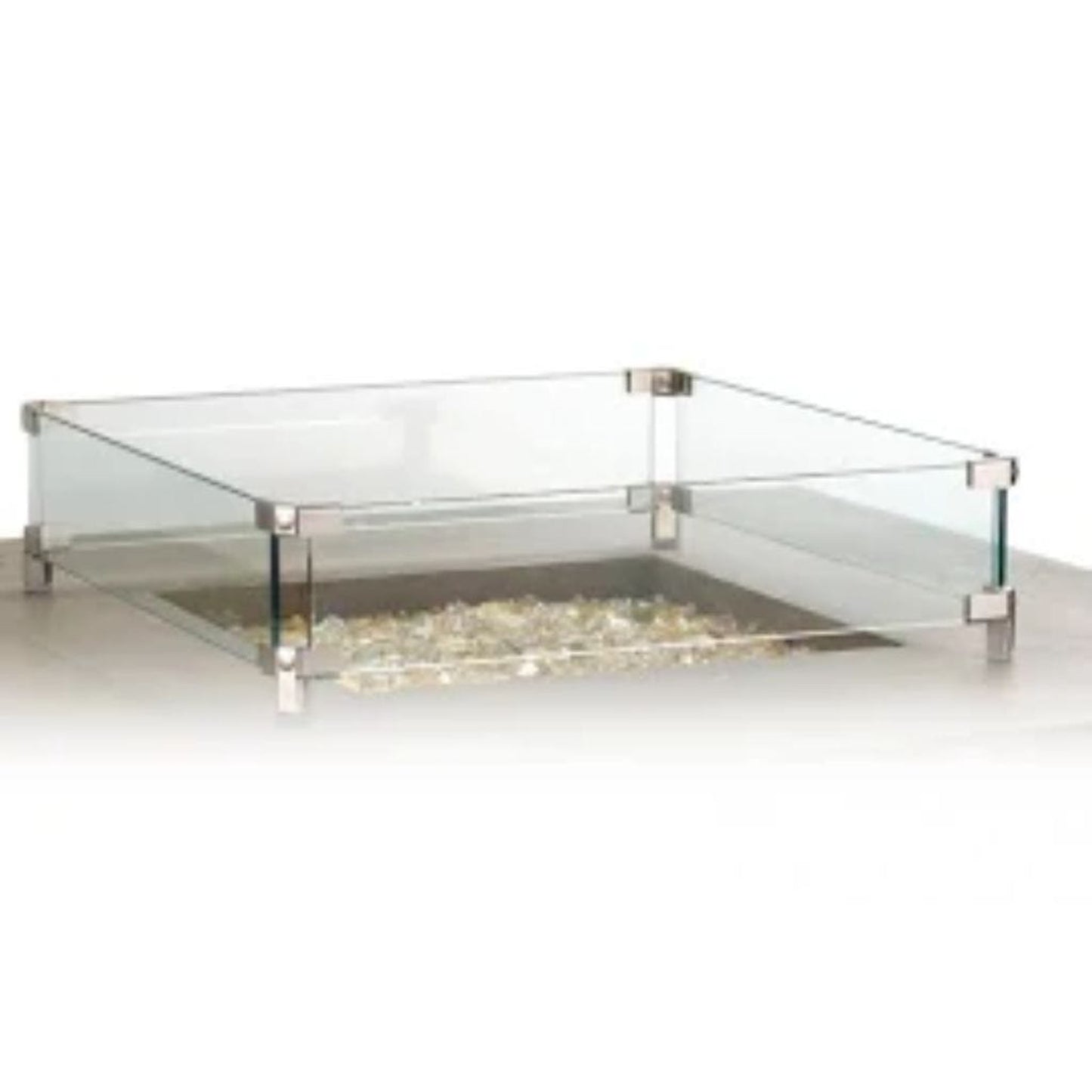 American Fyre Designs 19.25" Square Glass Wind Guard