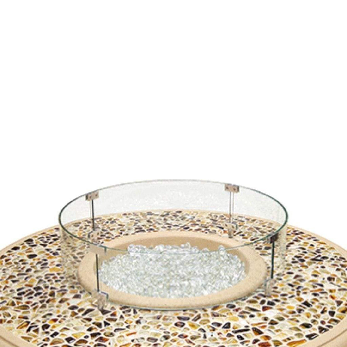 American Fyre Designs 26" Round Glass Wind Guard