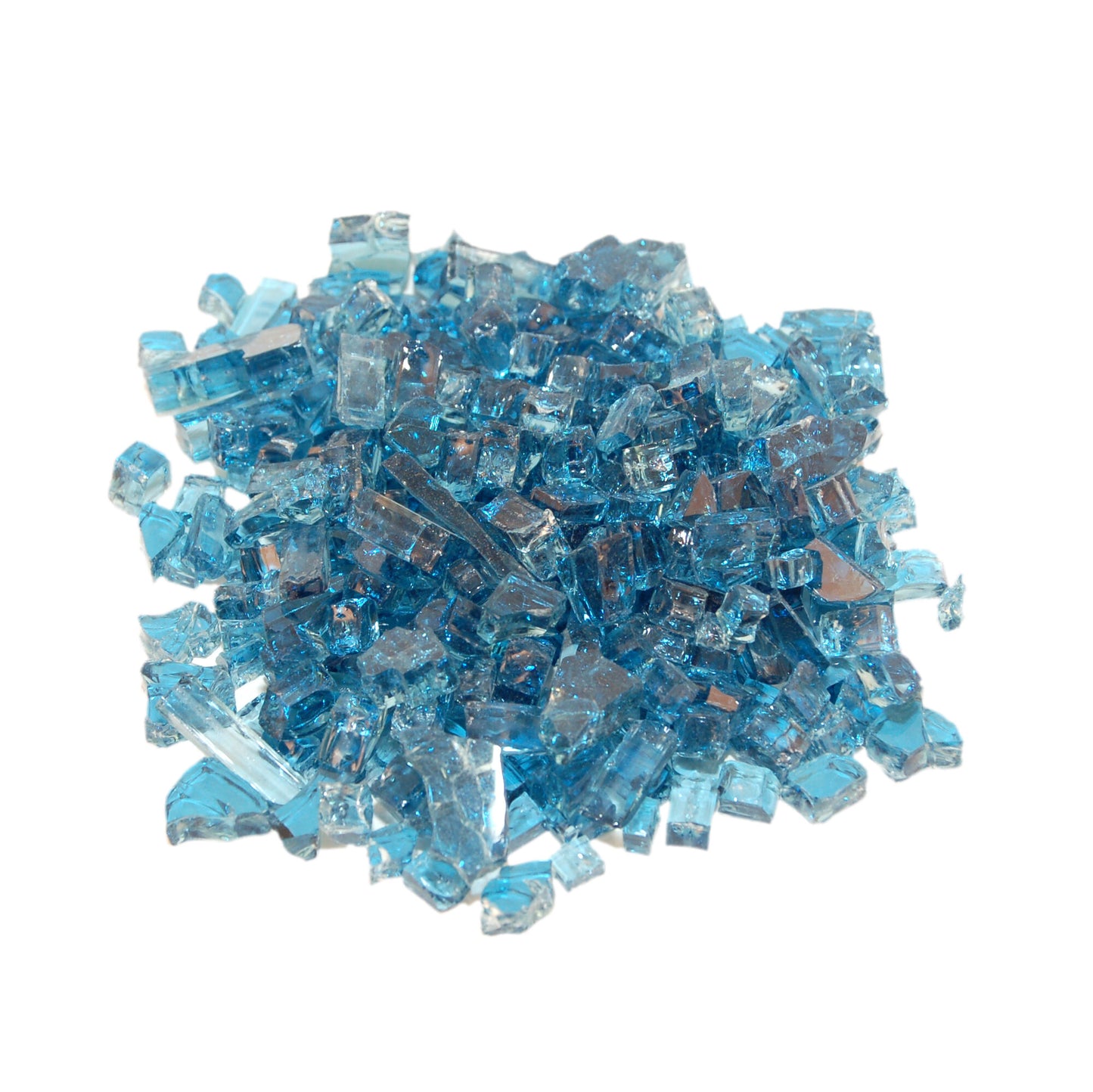 American Fyre Designs 10 Lbs. Caribbean Blue Non-Reflective Fire Glass Media