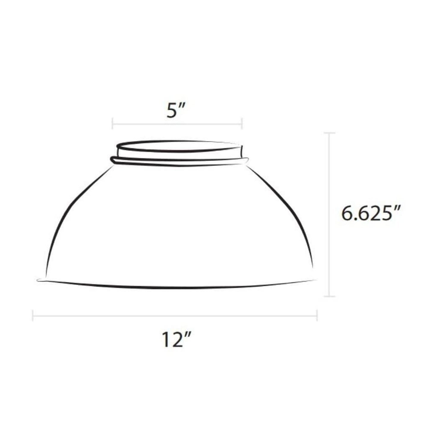 American Gas Lamp Works 12" D9P Powder Coated Spun Aluminum Dome for Victorian Lamp