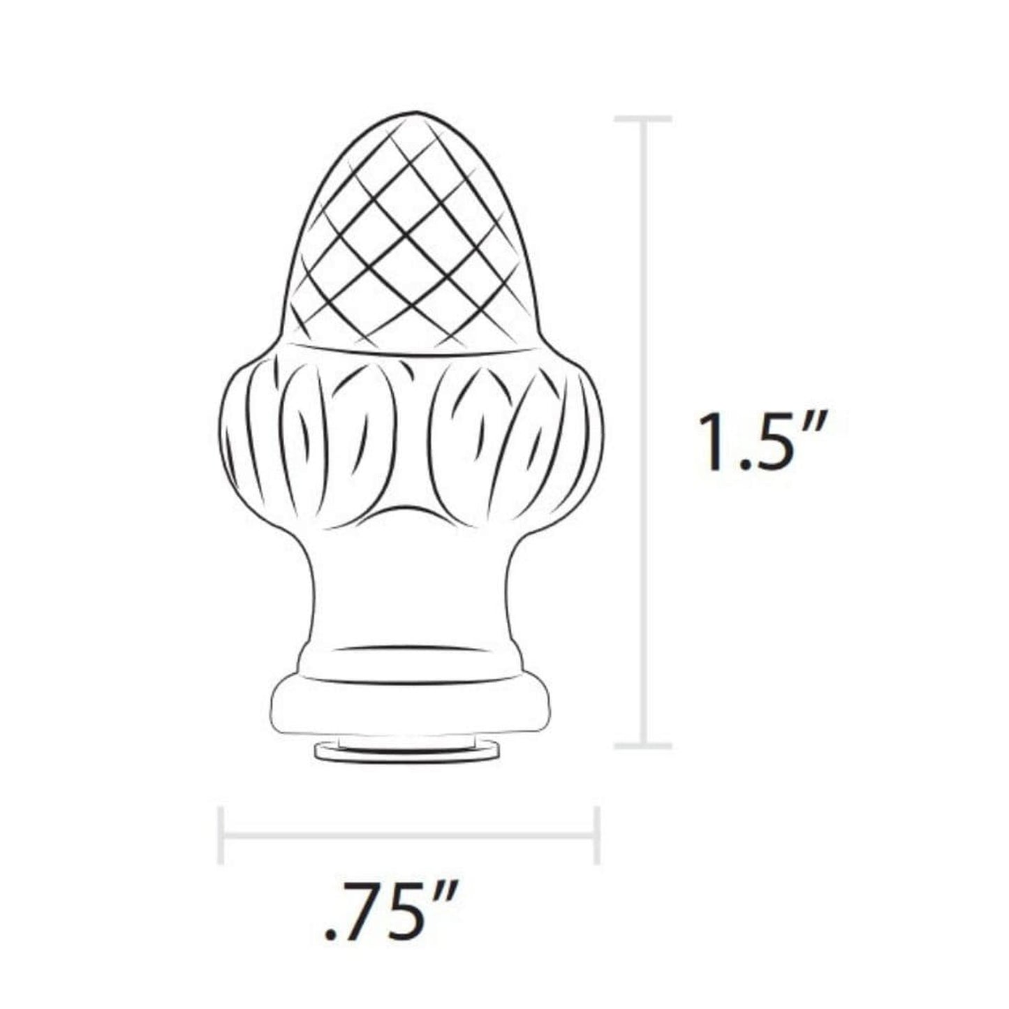 American Gas Lamp Works Acorn Lamp Finial