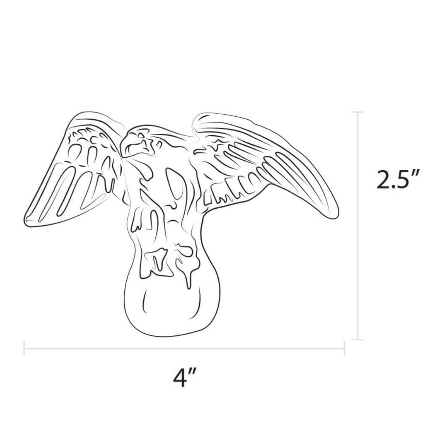 American Gas Lamp Works Brass Eagle Lamp Finial