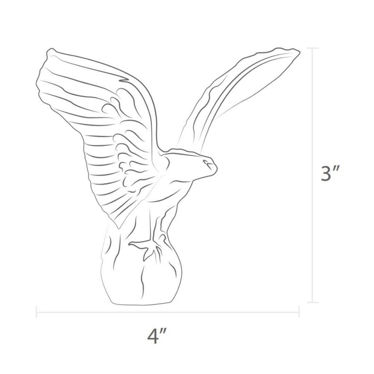 American Gas Lamp Works Cast Eagle Lamp Finial
