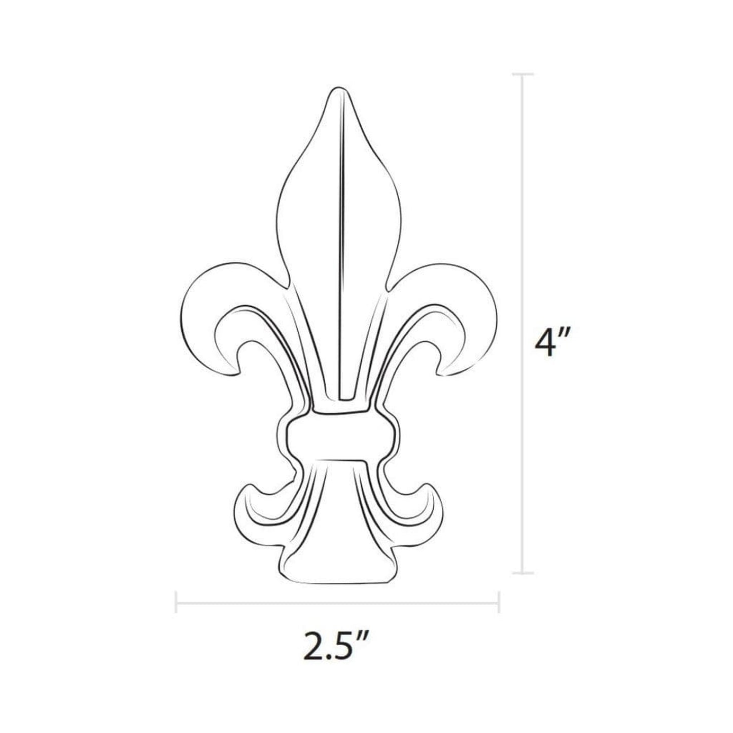 American Gas Lamp Works Fleur De Lis Lamp Finial
