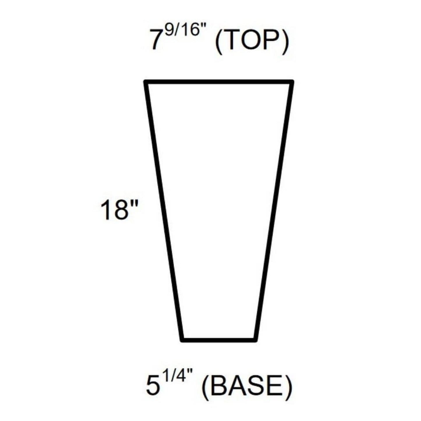 American Gas Lamp Works G6B Beveled Tempered Glass Panes for 6-Sided Estate Lamp
