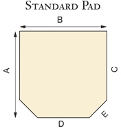 American Panel Traditional 32" x 32" Standard Low Profile 1" Type 2 Pedestal Riser