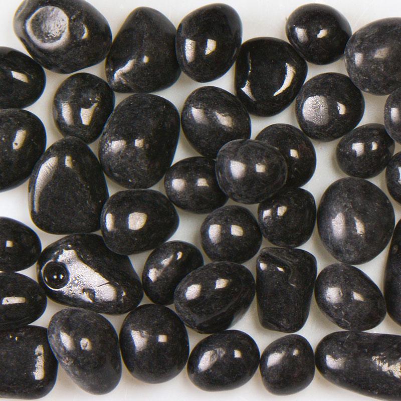 American Specialty Glass Black Licorice Size 2 Jelly Bean Glass - 5 Lbs