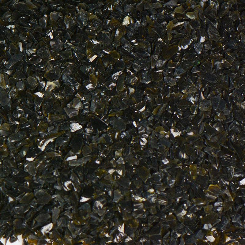 American Specialty Glass Black Size 0 Terrazzo Glass - 25 Lbs
