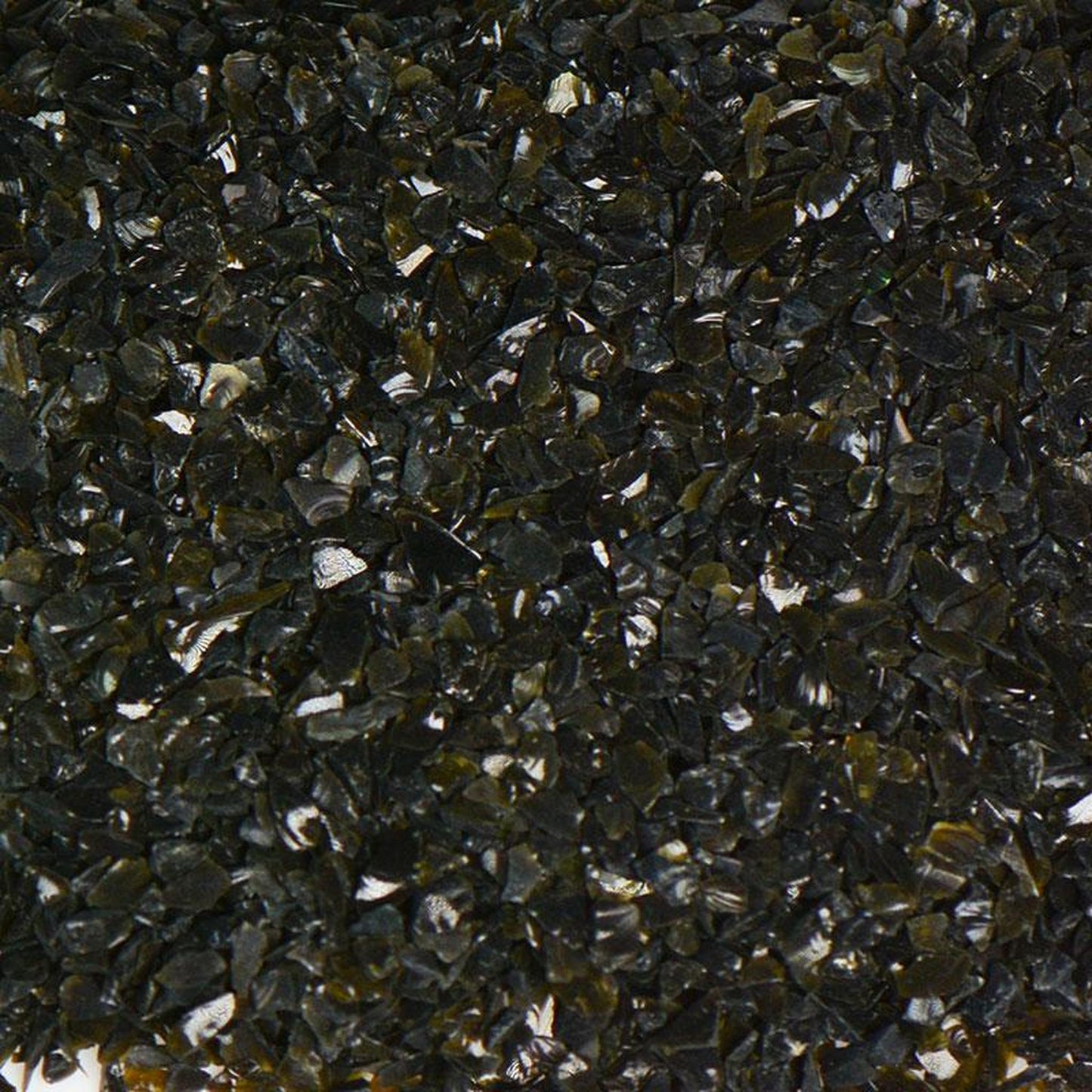 American Specialty Glass Black Size 0 Terrazzo Glass - 50 Lbs